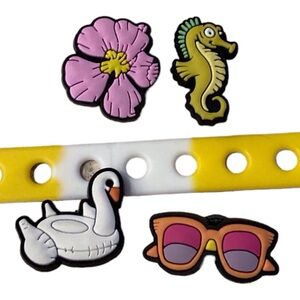 4 Charms with bracelet Summer Fun theme new unused